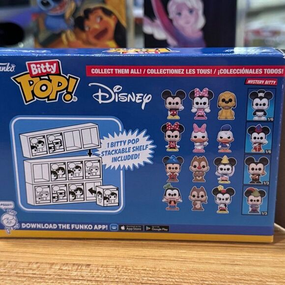 BittyPop! Disney 4-Pack Sorcerer Mickey, Dale, Princess Minnie & Mystery OpenBox - Picture 3 of 3